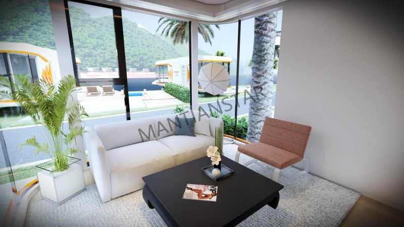 X7 Interior decoration of a mobile prefabricated house